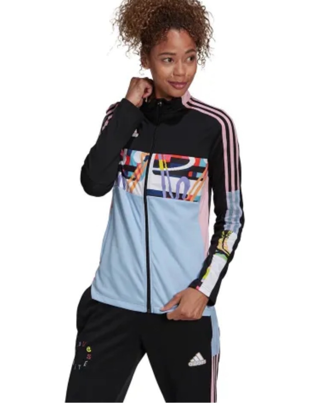 Adidas “Love Unites” tiro colorful unisex track jacket pride size M